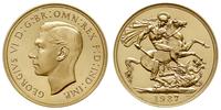 2 funty  1937, złoto 16.02 g, rzadkie, moneta wy