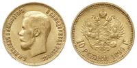 10 rubli 1899 ФЗ, Petersburg, złoto 8.57 g, Bitk
