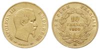 10 franków 1858 A, Paryż, złoto 3.19 g, Fr. 573,