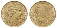 20 franków 1850 A, Paryż, typ z Ceres, złoto 6.4