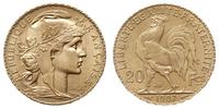 20 franków 1907 A, Paryż, typ z głową Republiki,