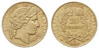 20 franków 1851/A, Paryż, złoto 6.38 g, Fr. 566,