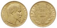 20 franków 1859/BB, Strasbourg, złoto 6.42 g, Fr