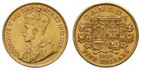 5 dolarów 1914, Ottawa, złoto 8.36 g, rzadki roc