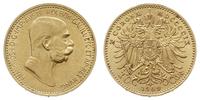 10 koron 1909, Wiedeń, typ Marshall, złoto 3.38 