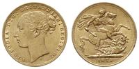 funt 1874/S, Sydney, złoto 7.97 g, Spink 3858A