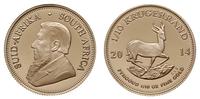 1/10 krugerranda 2014, złoto 3.40 g, moneta wybi