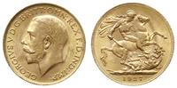 1 funt 1927/SA, Pretoria, złoto 7.99 g, Spink 40