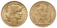 20 franków 1907, Paryż, złoto 6.46 g, piękne, Fr