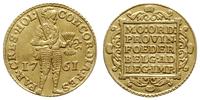 dukat 1761, Holandia, złoto 3.44 g, Delmonte 775