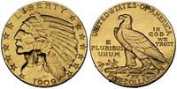 5 dolarów 1909/D, złoto 8.36 g, moneta wyjęta z 