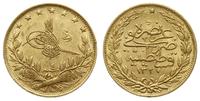 100 piastrów AH 1327 / AD 1915, złoto "916"; 7.1