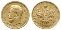 7 1/2 rubla 1897/АГ, Petersburg, złoto 6.45 g, m