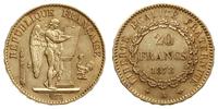 20 franków 1878/A, Paryż, złoto 6.43 g, Gadoury 
