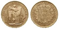 20 franków 1897/A, Paryż, złoto 6.44 g, Gadoury 