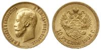 10 rubli 1902, Petersburg, złoto 8.60 g