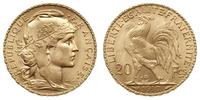 20 franków 1910, Paryż, złoto "900", 6.45 g