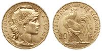 20 franków 1914, Paryż, złoto "900", 6.45 g