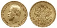 10 rubli 1900  ФЗ, Petrersburg, złoto 8.60 g, Bi