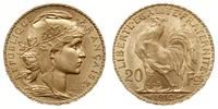 20 franków 1912, Paryż, złoto "900", 6.45 g, Gad