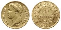 20 franków 1812 A, Paryż, złoto 6.43 g, Gadoury 