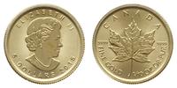 5 dolarów 2014, Liść Klonowy, 1/10 uncji złota, 