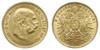 10 koron 1911, Wiedeń, typ Schwartz., złoto 3.39