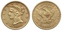 5 dolarów 1900, Filadelfia, Liberty Head, złoto 