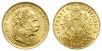 8 florenów = 20 franków 1892 A, Wiedeń, nowe bic