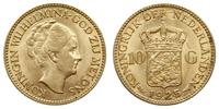 10 guldenów 1925, Utrecht, złoto 6.73 g, bardzo 