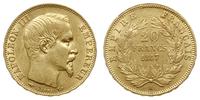 20 franków 1857 A, Paryż, złoto 6.45 g, ładnie z