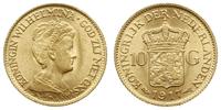 10 guldenów 1917, Utrecht, złoto 6.71 g, pięknie