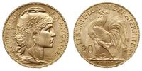 20 franków 1911, Paryż, złoto "900", 6.44 g, wyś