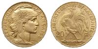 20 franków 1912, Paryż, złoto "900", 6.45 g, wyś
