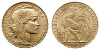 20 franków 1913, Paryż, złoto "900", 6.44 g, wyś