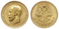 10 rubli 1903/АР, Petersburg, złoto 8.59 g, Fr. 