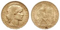 20 franków 1906/A, Paryż, złoto 6.45 g, Fr. 596,