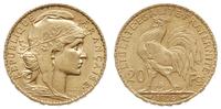20 franków 1908/A, Paryż, złoto 6.45 g, Fr. 596a