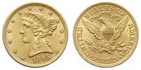 5 dolarów 1895, Filadelfia, złoto 8.35 g