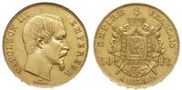 50 franków 1858/A, Paryż, złoto 16.22 g, Gadoury