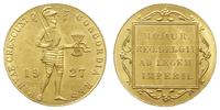 dukat 1927, Utrecht, złoto 3.50 g, piękny, Fr. 3