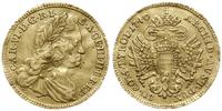 dukat  1740, Wiedeń, złoto 3.46 g, lekko gięty, 