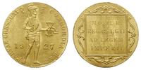 dukat  1927, Utrecht, złoto 3.49 g, piękny, Fr. 