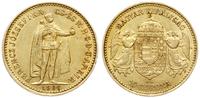 10 koron 1900, Kremnica, złoto 3.37 g, Fr. 252