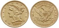 5 dolarów 1906 S, San Francisco, Liberty Head, z