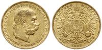 20 koron 1893, Wiedeń, złoto 6.74 g, Fr. 504