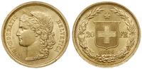 20 franków 1886, Berno, złoto 6.44 g, piękne, Fr