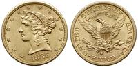 5 dolarów 1886 S, San Francisco, Liberty Head, z