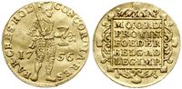 dukat 1756, złoto 3.45 g, Purmer Ho15, Delmonte 