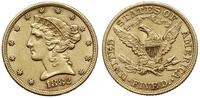 5 dolarów 1882, Filadelfia, złoto 8.36 g